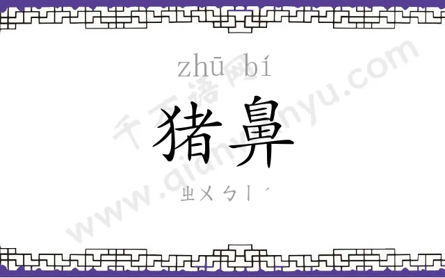 猪鼻