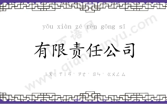 有限责任公司