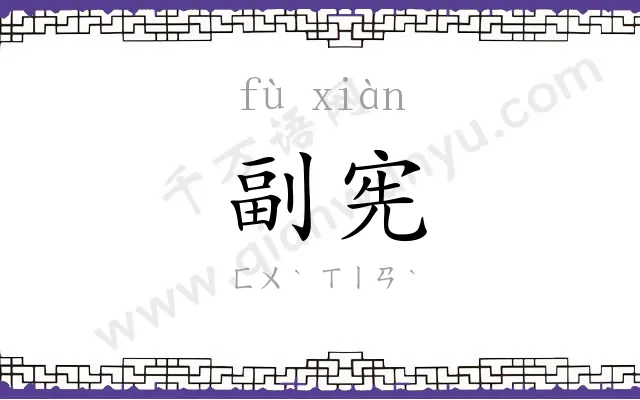 副宪