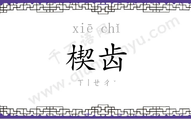 楔齿