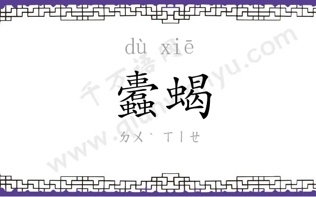 蠹蝎