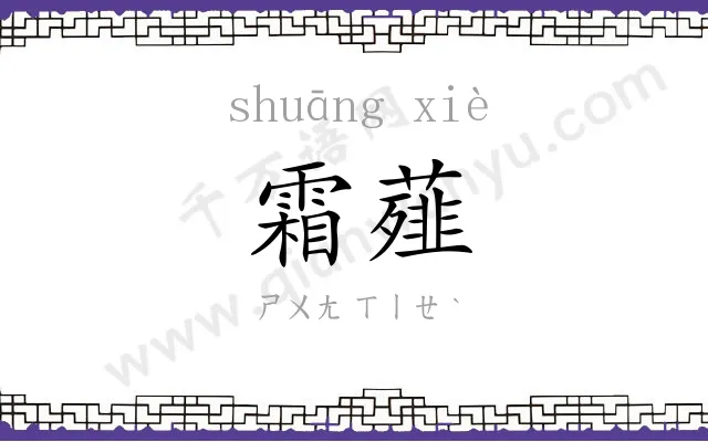 霜薤