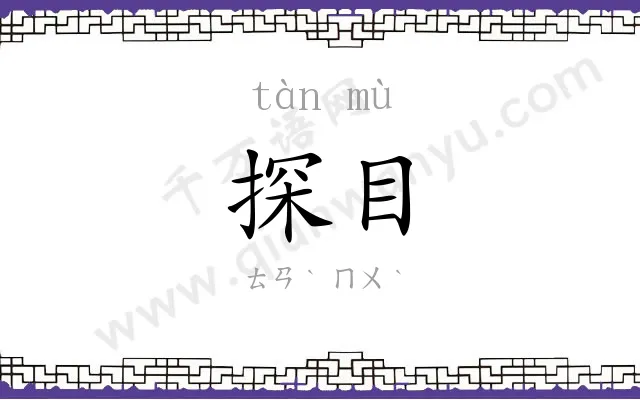 探目