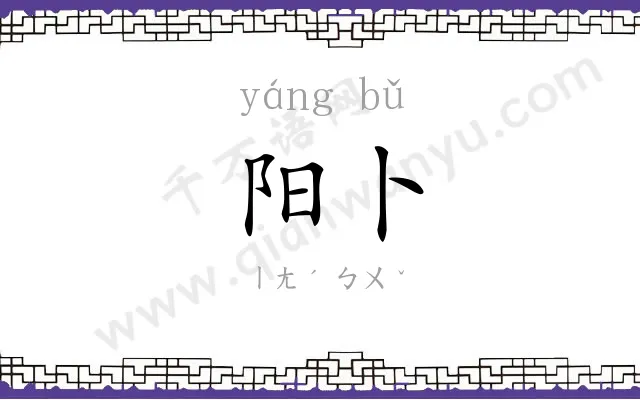 阳卜