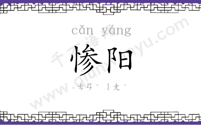 惨阳