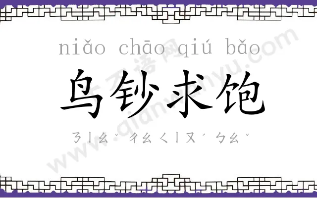 鸟钞求饱