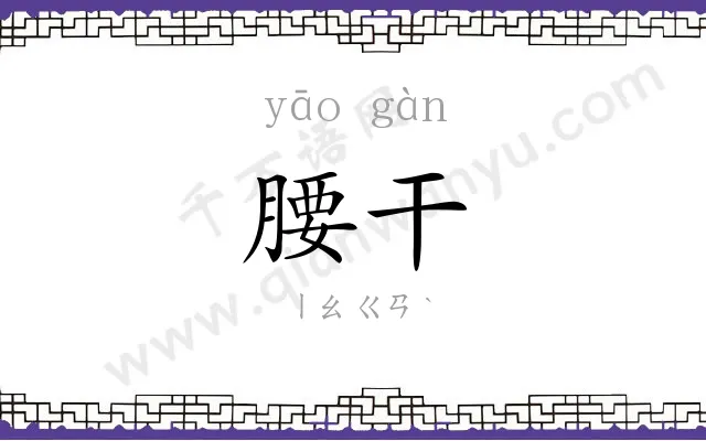 腰干
