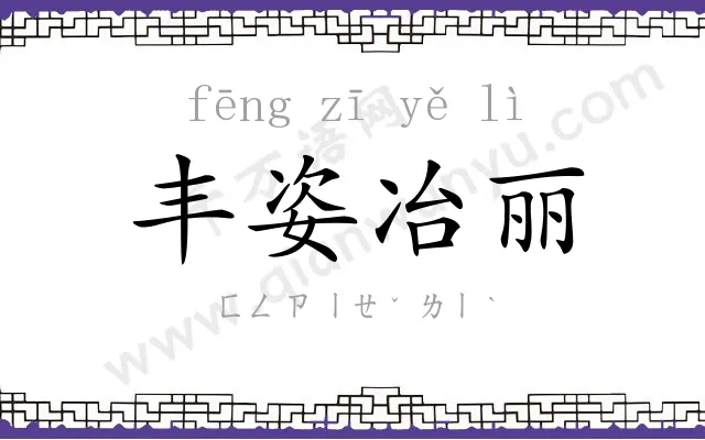 丰姿冶丽