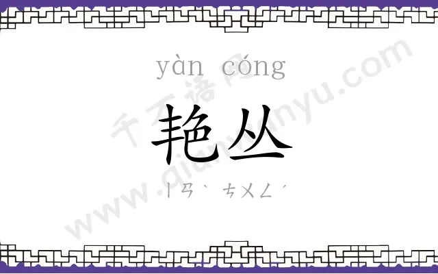 艳丛