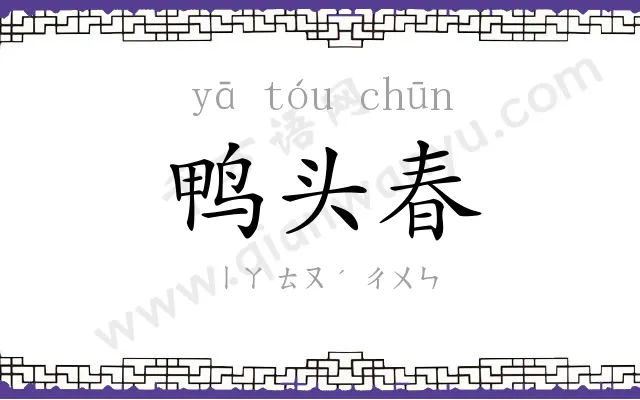 鸭头春