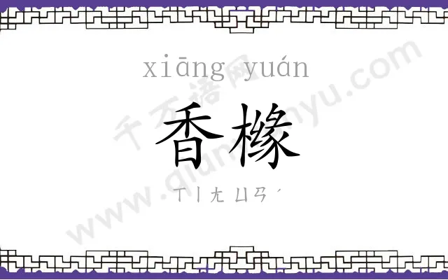 香橼