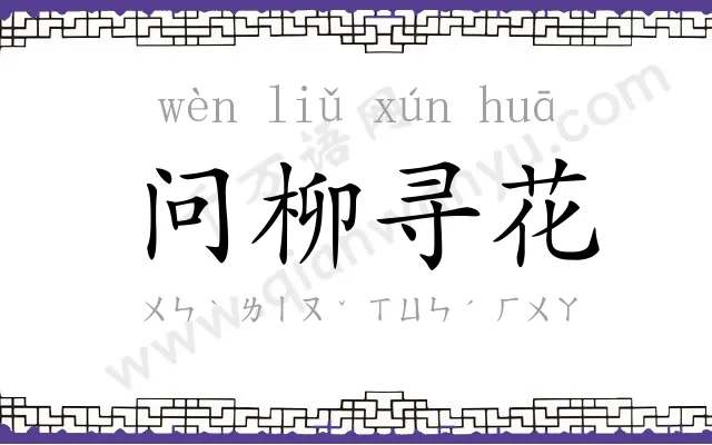 问柳寻花