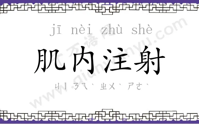 肌内注射