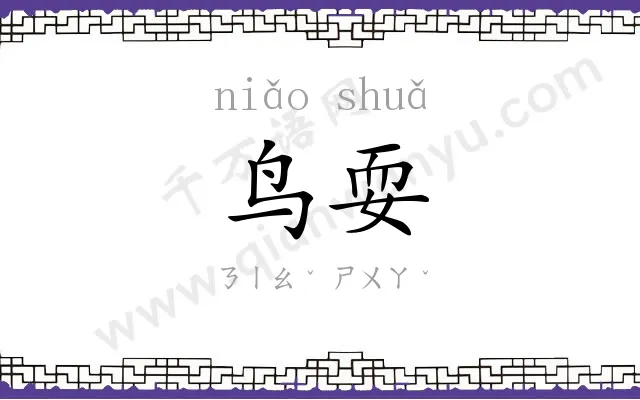 鸟耍