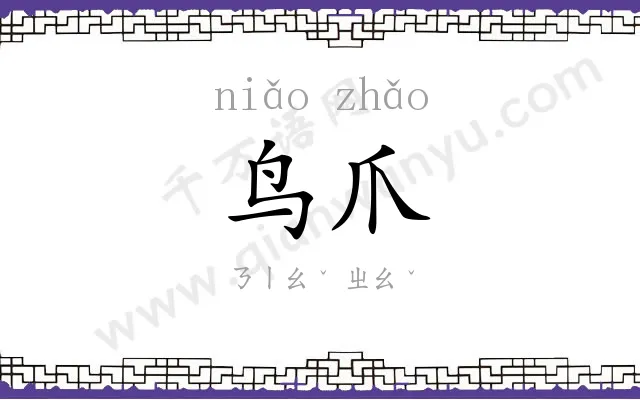 鸟爪