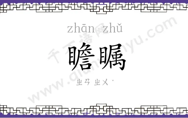 瞻瞩