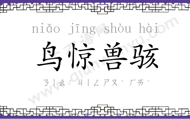 鸟惊兽骇