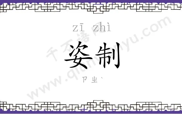 姿制