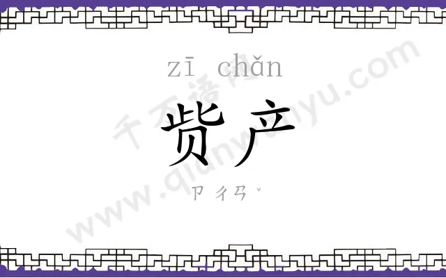 赀产
