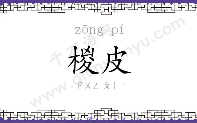 椶皮