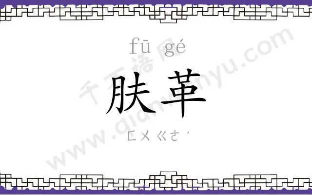 肤革