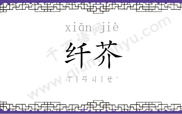 纤芥