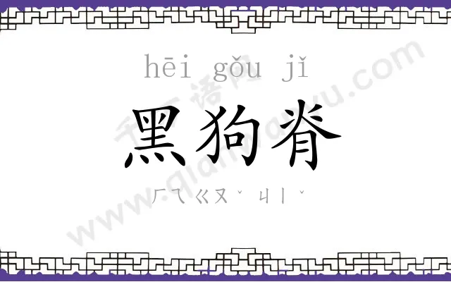 黑狗脊