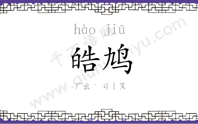 皓鸠
