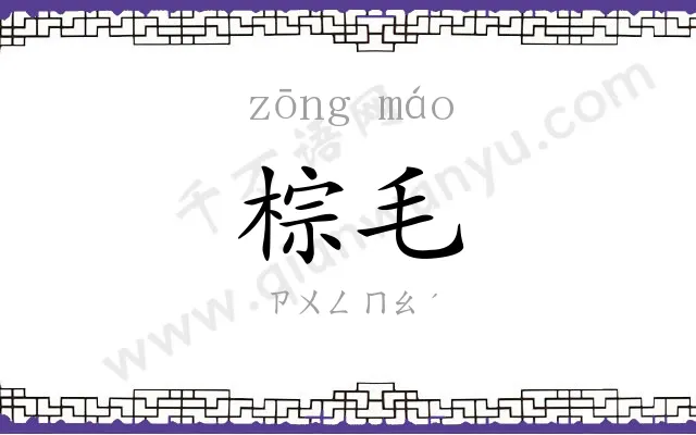 棕毛