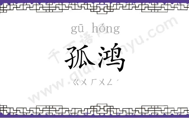 孤鸿