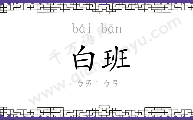 白班