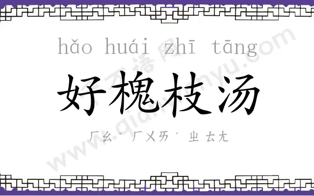 好槐枝汤