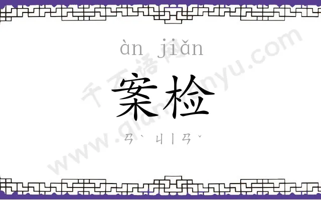 案检