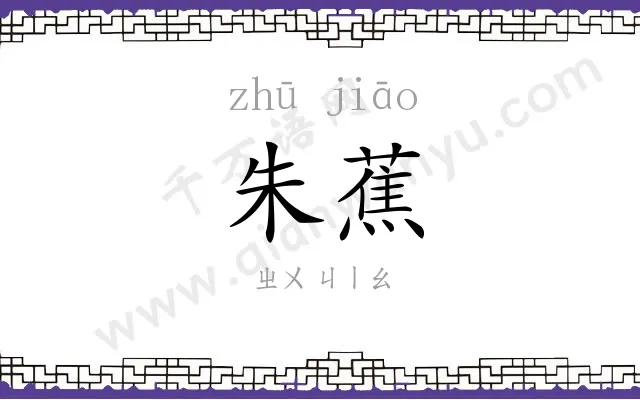 朱蕉