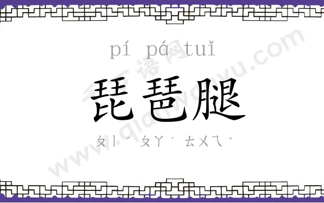 琵琶腿