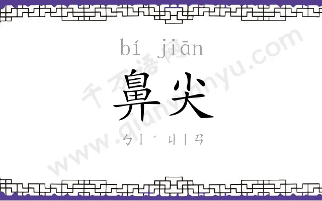 鼻尖