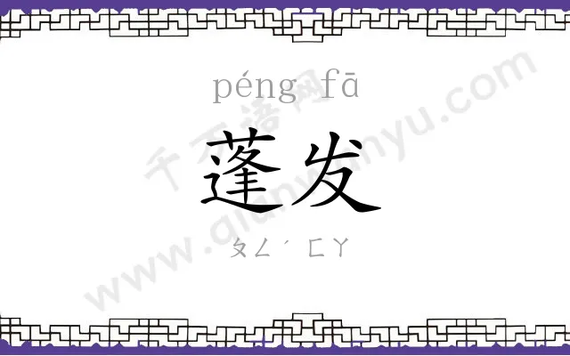 蓬发
