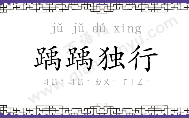 踽踽独行
