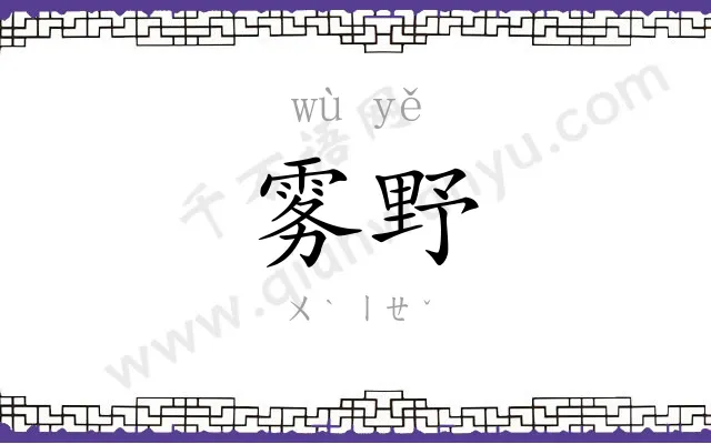 雾野