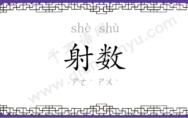 射数