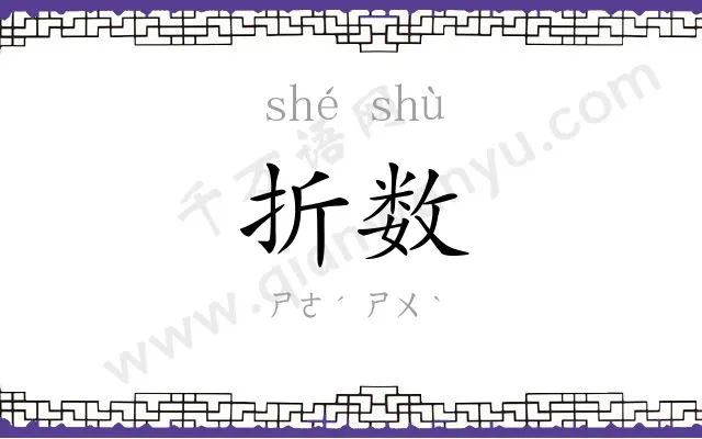 折数
