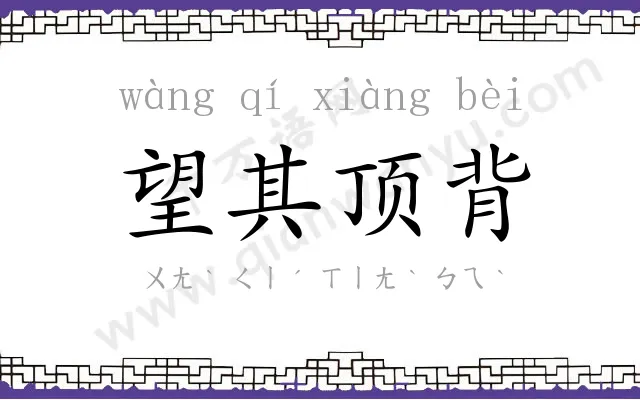 望其顶背