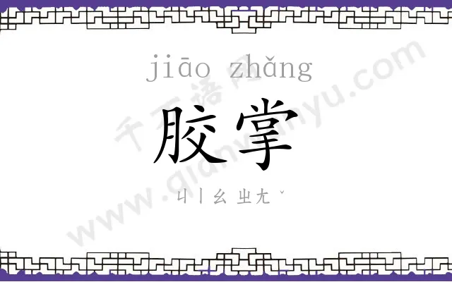 胶掌
