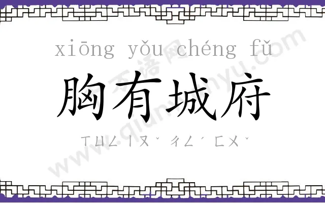 胸有城府