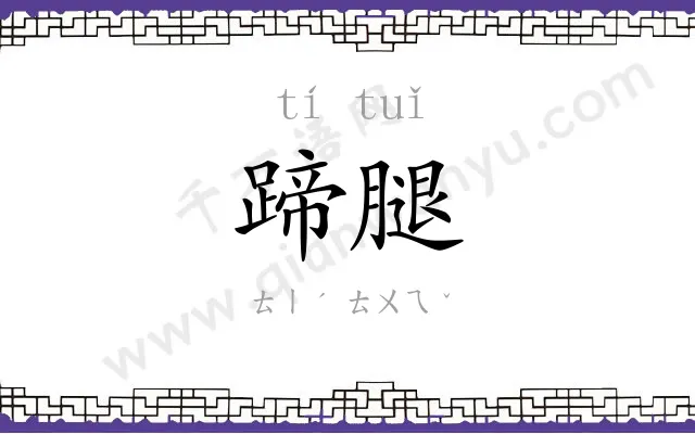 蹄腿