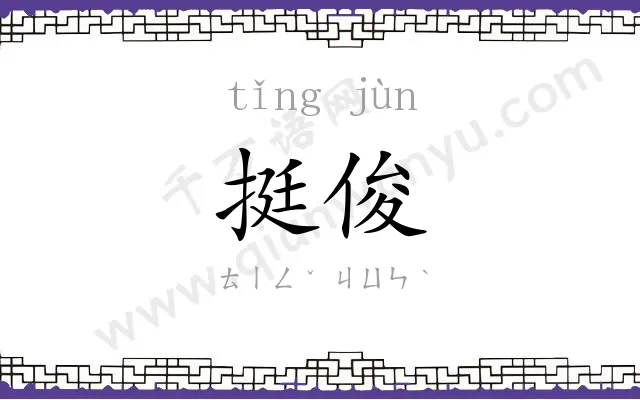 挺俊