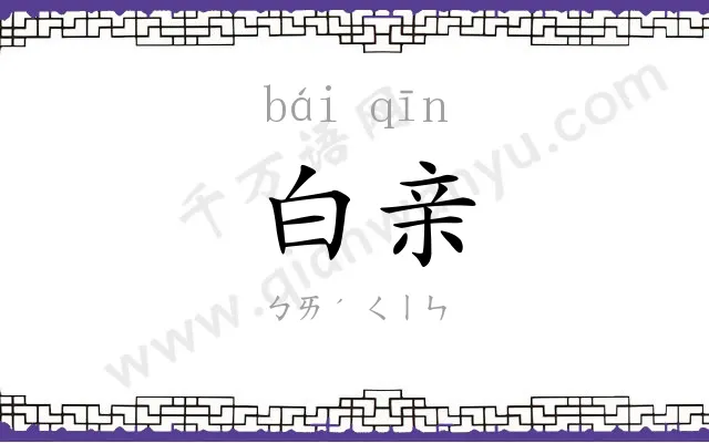 白亲