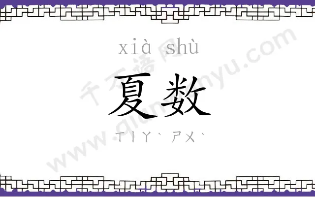 夏数