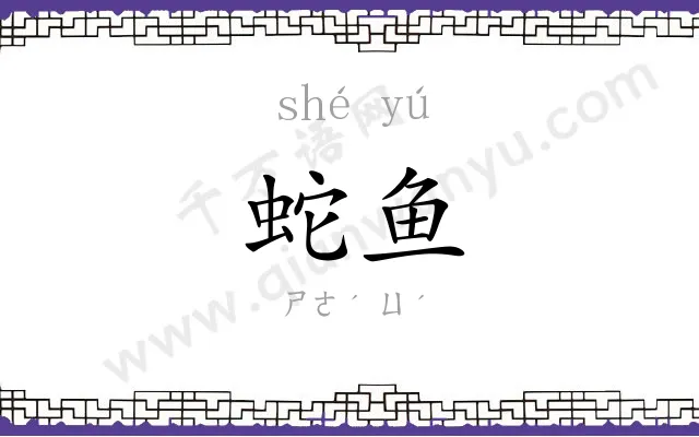 蛇鱼