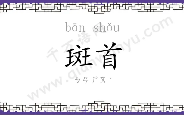 斑首